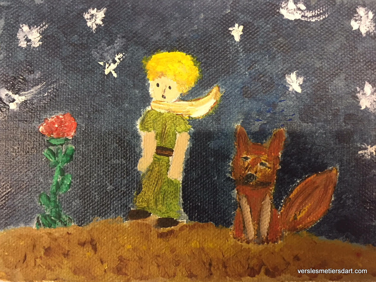 Le Petit Prince, le renard et la rose